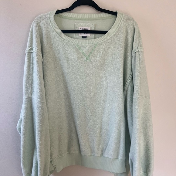 American Eagle Outfitters Sweaters - American Eagle Outfitters Light Green Crew Neck Sweater
